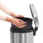BRABANTİA NEWICON FPP MATT STEEL PEDALLI ÇÖP KUTUSU 30L BRA 111822 - Görsel 4