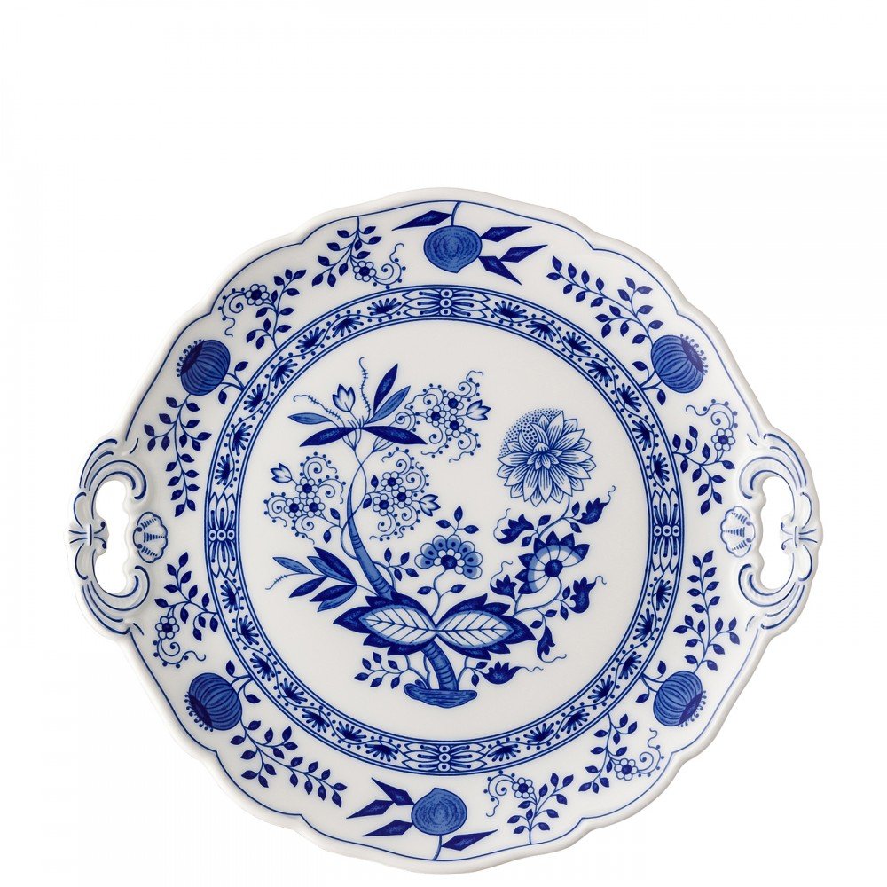 02001-720002-12841-1000x1000-1.jpg Hutschenreuther BLAU ZWİEBELMUSTER 27CM YUVARLAK KEK TABAĞI - Görsel 1