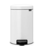 BRABANTİA NEWICON WHITE PEDALLI ÇÖP KUTUSU 12L 111969