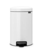 BRABANTİA NEWICON WHITE PEDALLI ÇÖP KUTUSU 12L 111969