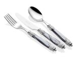 RİVADOSSİ ARİANNA CHROME GRİ 75 PARÇA ÇATAL BIÇAK SETİ