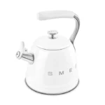 Smeg Ocak Üstü Islıklı Whistling Kettle Su Isıtıcısı Beyaz CKLW2001WH