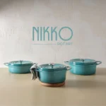 POT ART Nikko Derin Döküm Tencere 24 cm Degrade Turkuaz - Görsel 4