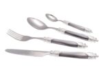 RİVADOSSİ ARİANNA CHROME GRİ 75 PARÇA ÇATAL BIÇAK SETİ - Görsel 2