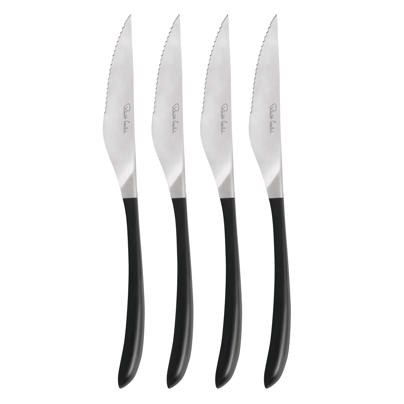 11-1-3.webp Robert Welch Contour Noir Siyah Biftek Bıçağı 4 Parça COBSA1012V/4 - Görsel 1