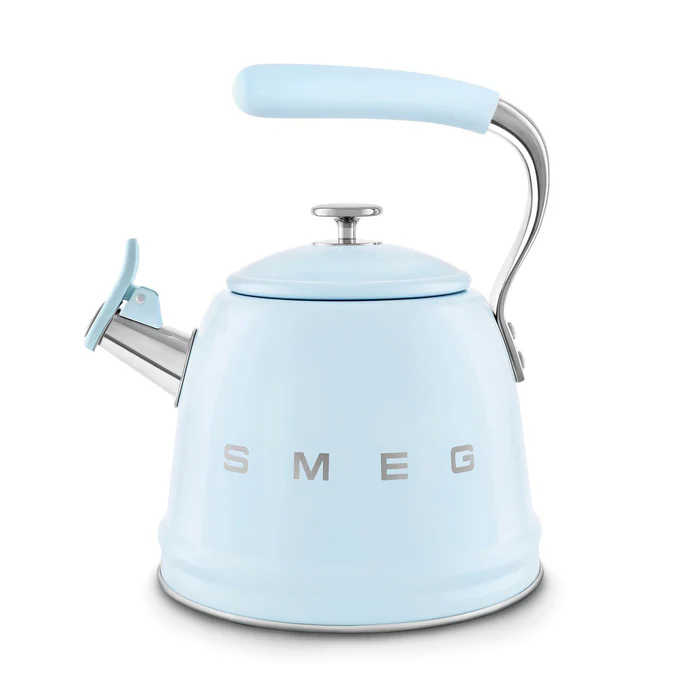 12-11.webp Smeg Ocak Üstü Islıklı Whistling Kettle Su Isıtıcısı Pastel Mavi CKLW2001PB - Görsel 1