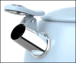 Smeg Ocak Üstü Islıklı Whistling Kettle Su Isıtıcısı Pastel Mavi CKLW2001PB - Görsel 6