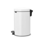 BRABANTİA NEWICON WHITE PEDALLI ÇÖP KUTUSU 12L 111969 - Görsel 4