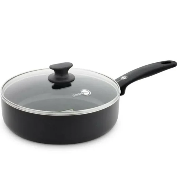 Greenpan Cambridge 24cm Seramik Yapıştırmaz Tek Saplı Basık Tencere
