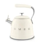 Smeg Ocak Üstü Islıklı Whistling Kettle Su Isıtıcısı Krem CKLW2001CR