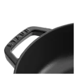 STAUB LA COCOTTE SOTE TENCERESİ CHİSTERA | DÖKÜM DEMİR | 28 CM | SİYAH - Görsel 3