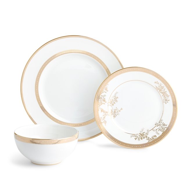 15-2-3.jpg WEDGWOOD Vera Wang Lace Gold 51 Prç Yemek Takımı - Görsel 1