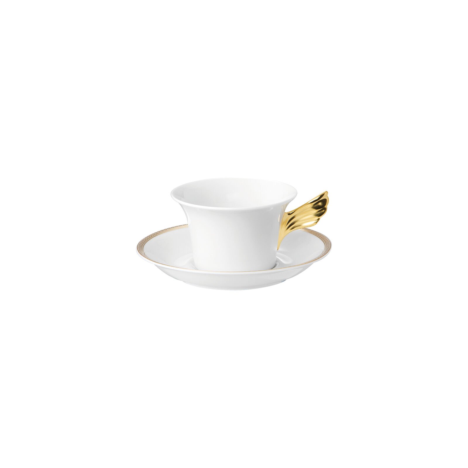 15-3-1.jpg VERSACE MEDAİLLON MEANDRE D'OR Çay Fincanı ve Tabağı - Görsel 1