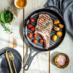 POT ART Stone Siyah Izgara Döküm Tava 28 cm Mat Siyah - Görsel 4