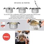 WOLL CONCEPT PRO ÇELİK SIĞ TENCERE 24CM D-WOLL824CO - Görsel 4