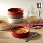Emile Henry Fırın Kabı Yuvarlak Creme Brulee Sarı/Blue Flame -(EH901013) - Görsel 4