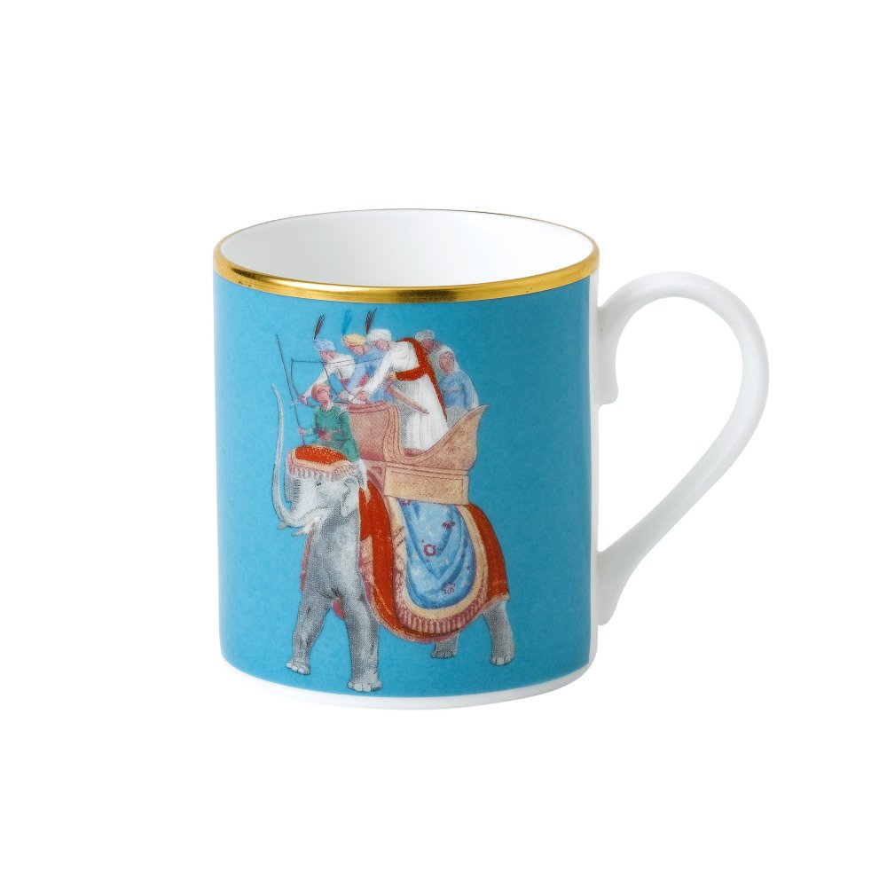 17-1-3.jpg Roy Kirkham Blenheim Palace Indian Room Derin Mavi Mug - Görsel 1
