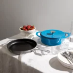 POT ART Stone Gri Düz Döküm Tava 28 cm Parlak Gri - Görsel 4