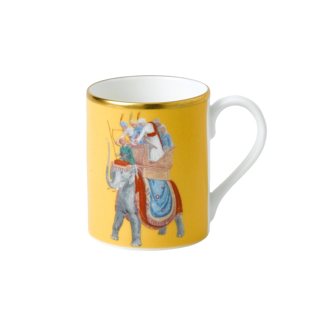 18-1-3.jpg Roy Kirkham Blenheim Palace Indian Room Safran Sarısı Mug - Görsel 1