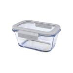 Neoflam FİKA GLACE CAM SAKLAMA KABI 460ML GRİ