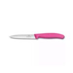 ​​​​​​​​​​​​​​​​​​​​​​Victorinox 6.7736.L5 10cm Pembe Tırtıklı Soyma Bıçağı
