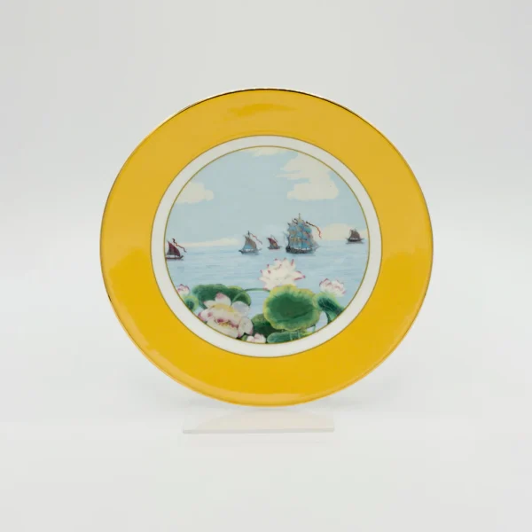 Roy Kirkham Blenheım Palace Indian Room Sarı 22 cm Pasta Tabağı