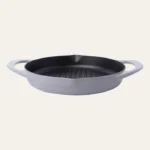POT ART Stone Gri Çift Kulplu Izgara Döküm Tava 30 cm Parlak Gri - Görsel 4