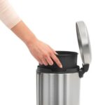 BRABANTİA NEWICON FPP MATT STEEL PEDALLI ÇÖP KUTUSU 5L 112102 - Görsel 4