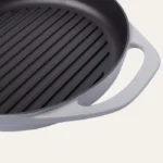 POT ART Stone Gri Çift Kulplu Izgara Döküm Tava 30 cm Parlak Gri - Görsel 2