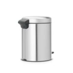 BRABANTİA NEWICON FPP MATT STEEL PEDALLI ÇÖP KUTUSU 5L 112102 - Görsel 6