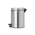 BRABANTİA NEWICON FPP MATT STEEL PEDALLI ÇÖP KUTUSU 5L 112102 - Görsel 2
