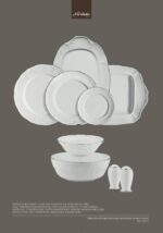 Noritake  Princess  Bouguet Platinum 83 Parça Yemek Takımı