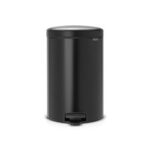 BRABANTİA NEWICON MATT BLACK PEDALLI ÇÖP KUTUSU 30L BRA 114540