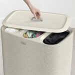Joseph Joseph Tota 90 L Trio 3 Bölmeli Çamaşır Ayırma Sepeti Ekru(50021) - Görsel 5