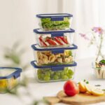 Neoflam FİKA GLACE CAM SAKLAMA KABI 460ML MAVİ - Görsel 2