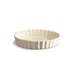 Emile Henry Tart Fırın Kabı 24 cm Ekru 26024