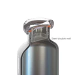 Guzzini On The Go Termal Şişe 500 ml Gri - Görsel 2