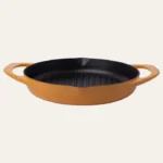 POT ART Sunset Çift Kulplu Izgara Döküm Tava 30 cm Parlak Sarı - Görsel 4