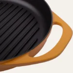POT ART Sunset Çift Kulplu Izgara Döküm Tava 30 cm Parlak Sarı - Görsel 2
