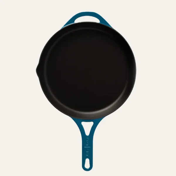 POT ART Ocean Düz Döküm Tava 28 cm Parlak Mavi