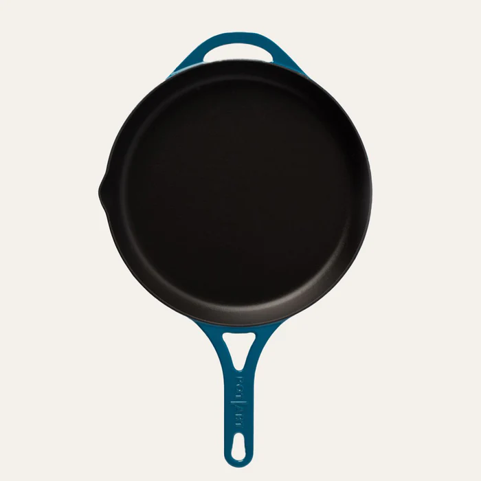 28-2.webp POT ART Ocean Düz Döküm Tava 28 cm Parlak Mavi - Görsel 1