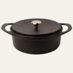 POT ART Stone Siyah Derin Döküm Tencere 28 cm Mat Siyah