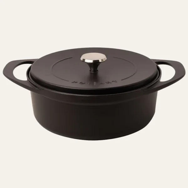 POT ART Stone Siyah Derin Döküm Tencere 28 cm Mat Siyah