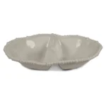 Baci Milano Joke Table-Kitchen Melamin 2'li Bölmeli Tabak Kahverengi