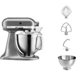 KİTCHENAİD ARTISAN 4,8 L OYNAR BAŞLIKLI STAND MIKSER 5KSM185PSEMS-Medallion Silver - Görsel 3