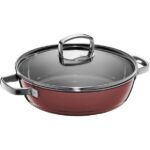 WMF Fusiontec Mineral Cam Kapaklı Sığ 24 cm, Pembe Kuvars
