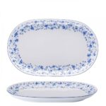 ARZBERG  Blaubluten 32 Cm Oval Servis Tabağı