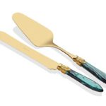 RİVADOSSİ LAURA ORO YEŞİL PASTA SERVİS SETİ