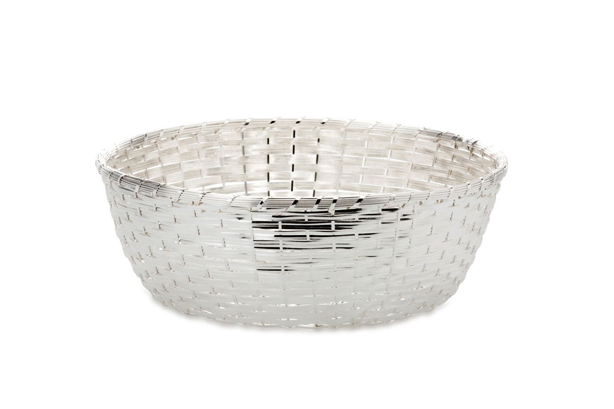 4-19.jpg Hermann Bauer 6039 VER Gümüş Kaplama Yuvarlak Ekmek Sepeti 29cm - Görsel 1