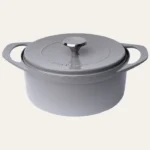 POT ART Stone Gri Derin Döküm Tencere 24 cm Parlak Gri